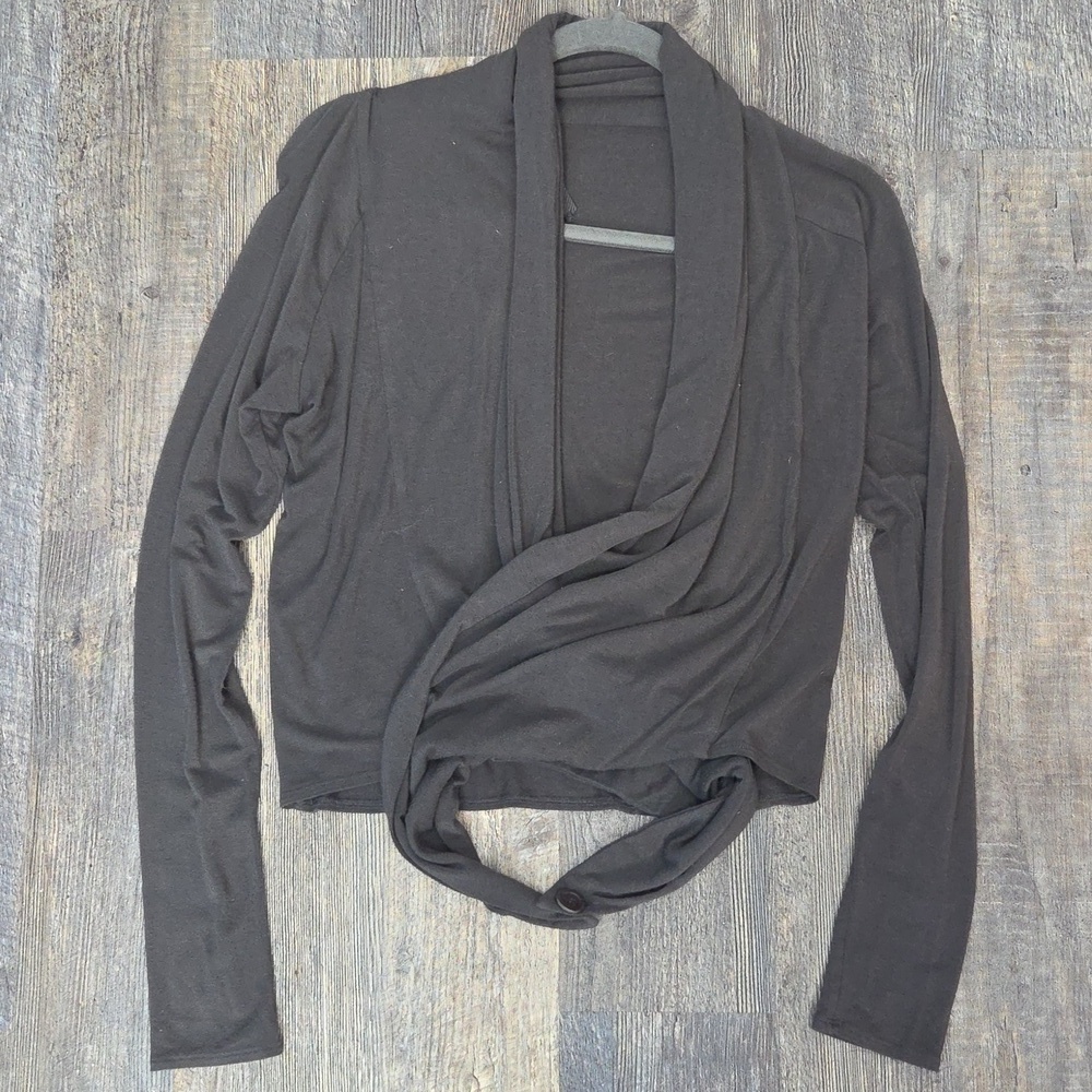 Aritzia Community Grey Women's Wrap Dancer Cardigan